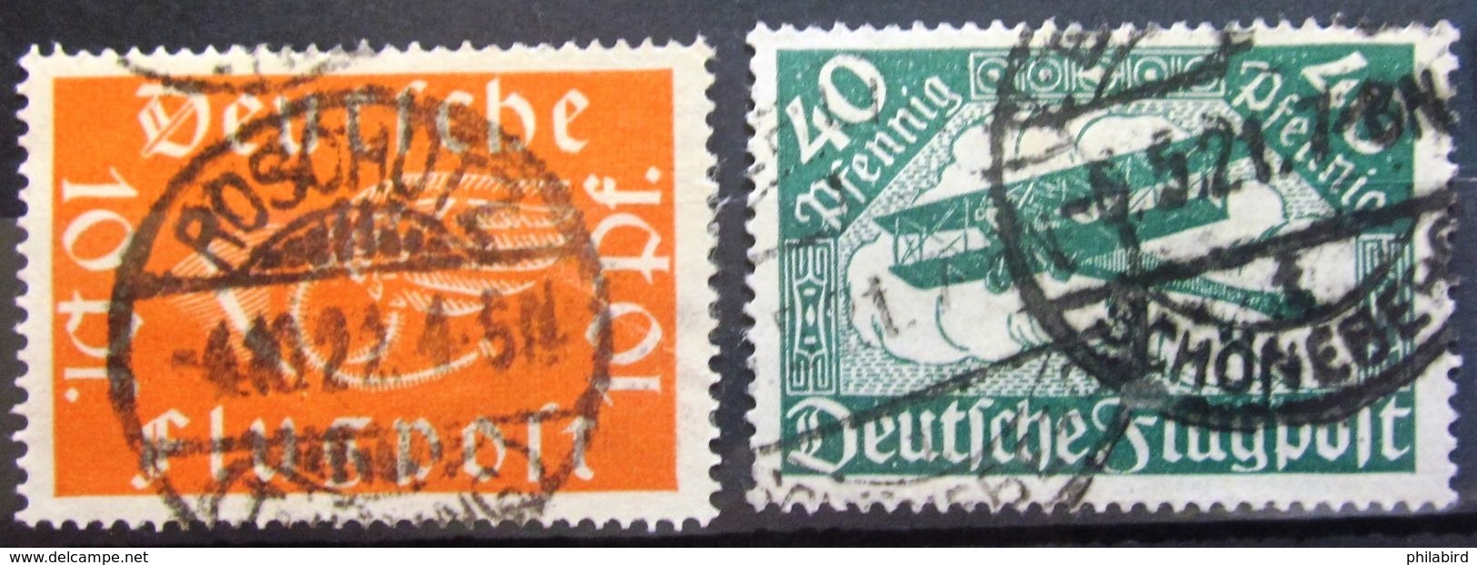 ALLEMAGNE EMPIRE               P.A  1/2                           OBLITERE - Poste Aérienne & Zeppelin