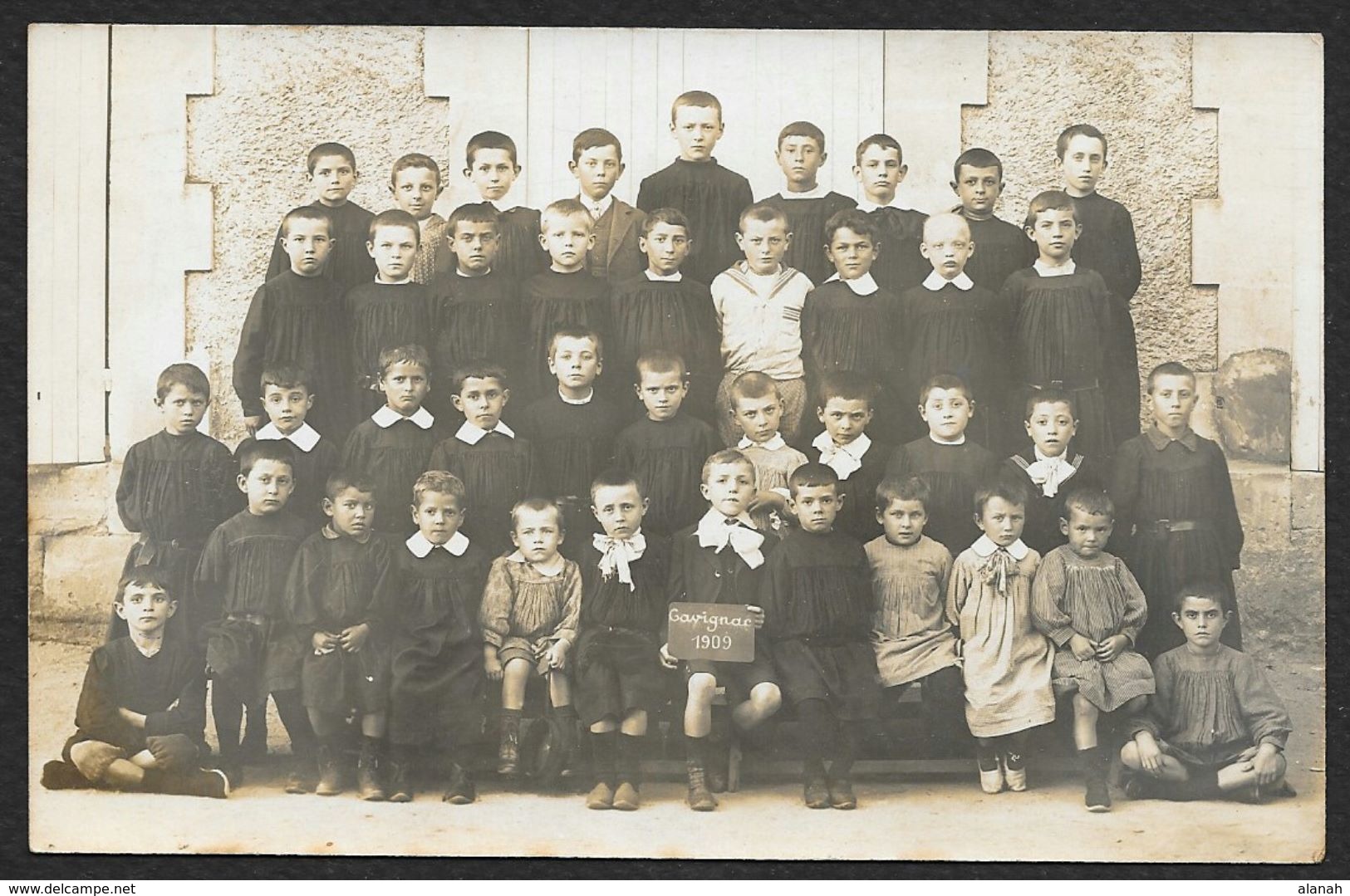 CAVIGNAC Carte Photo D'Enfants 1909 (Guilleminot) Gironde (33) - Autres & Non Classés