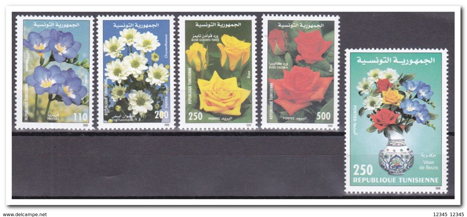 Tunesië 2000, Postfris MNH, Flowers - Tunesië (1956-...)