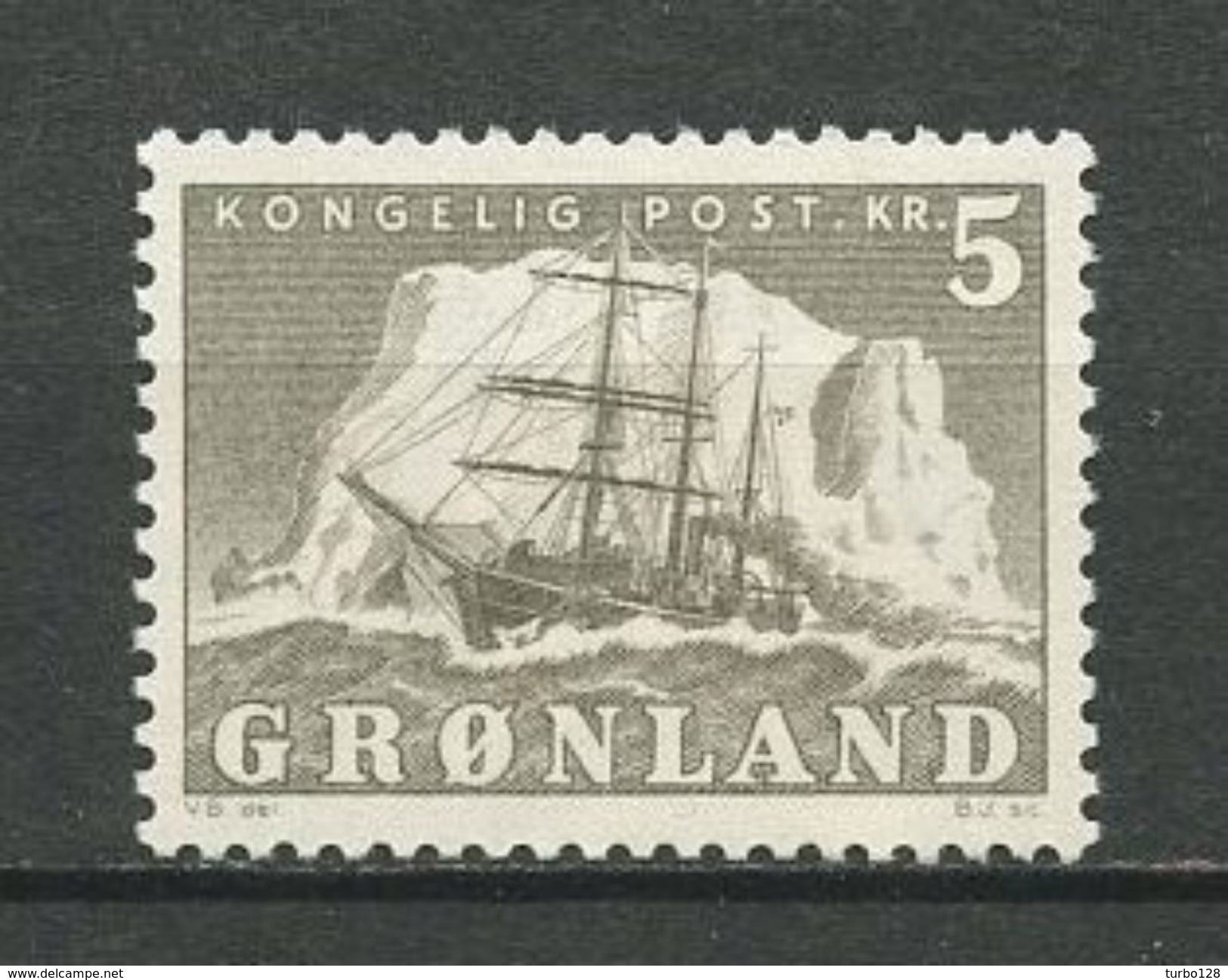 GROENLAND 1950  N° 27 **  Neuf  MNH Superbe Cote 3.25 &euro; Bateaux Boats Ships Le Gustav Holm Sealboat - Neufs