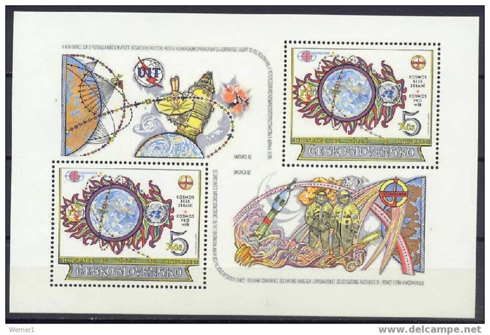 Czechoslovakia 1982 Space S/s MNH - Europe