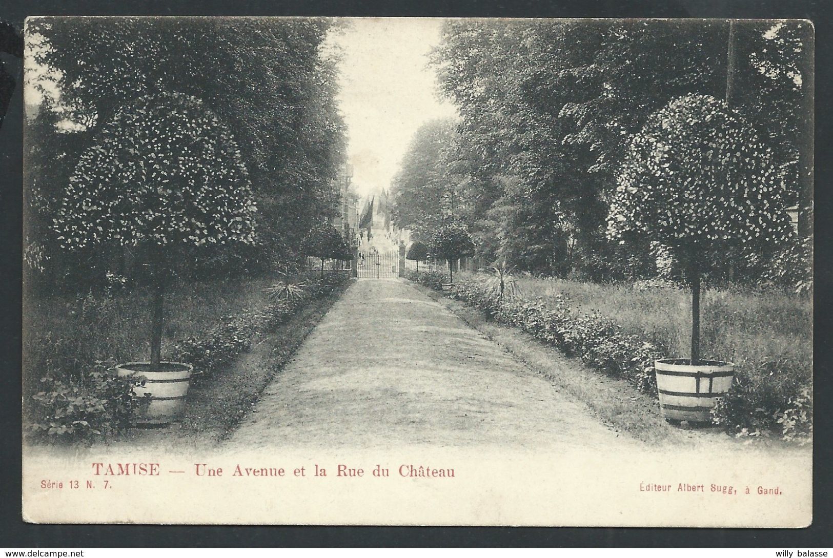 +++ CPA - TAMISE - TEMSE - TEMSCHE - Une Avenue Et La Rue Du Château - Albert Sugg Série 13 N° 7 // - Temse