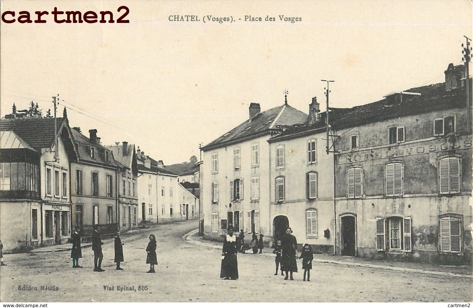 CHATEL PLACE DES VOSGES 88 - Chatel Sur Moselle