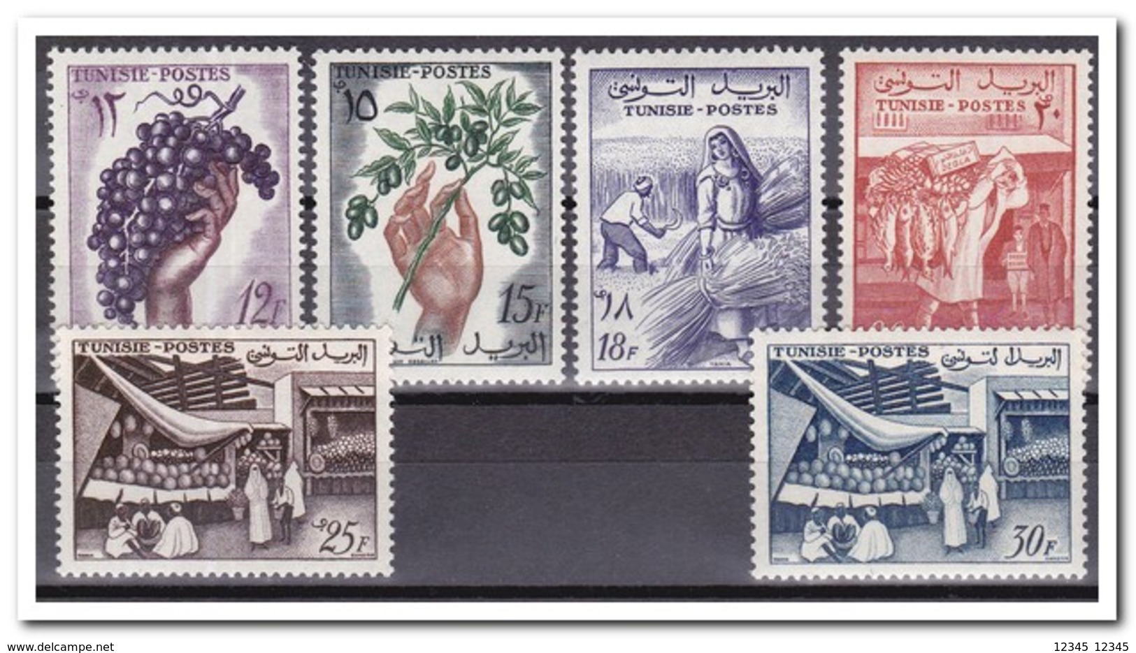 Tunesië 1956, Postfris MNH, Food - Tunesië (1956-...)