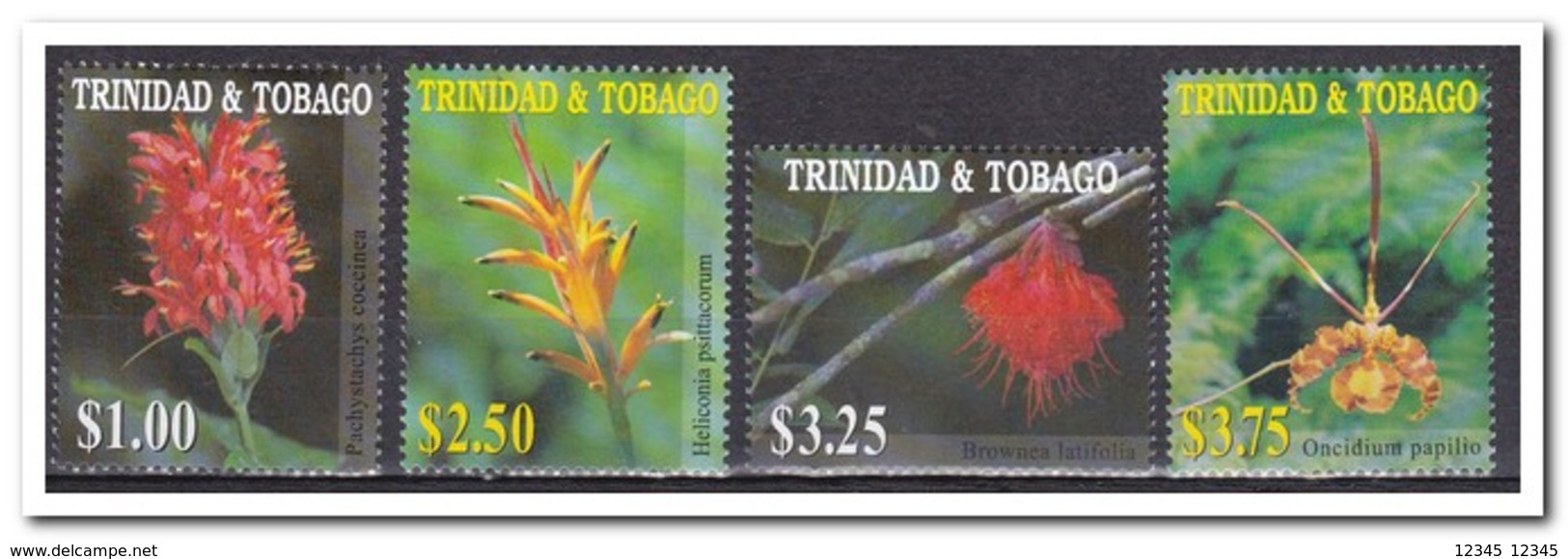 Trinidad & Tobago 2001, Postfris MNH, Flowers - Trinidad En Tobago (1962-...)