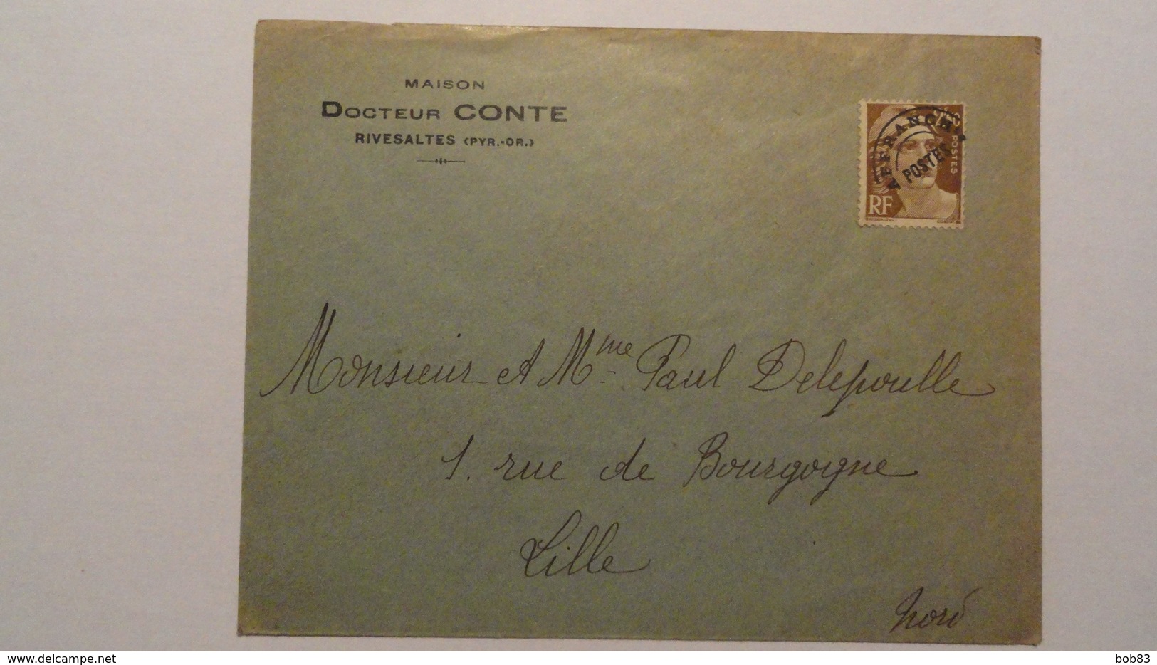 Préoblitéré  Gandon Sur Lettre,, - 1893-1947