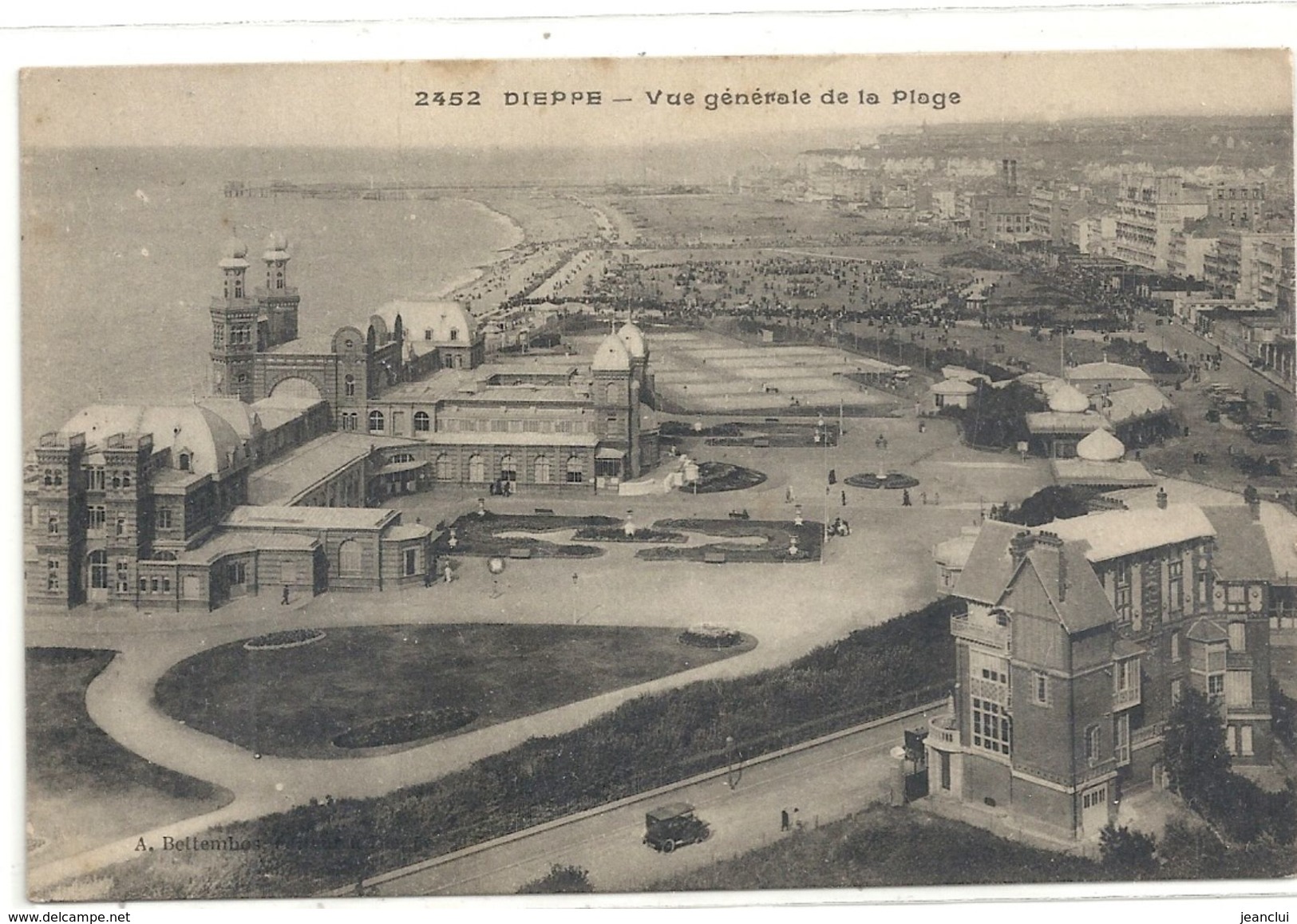 2452. DIEPPE . VUE GENERALE DE LA PLAGE . ECRITE AU VERSO LE 17-3-1918 . - Dieppe