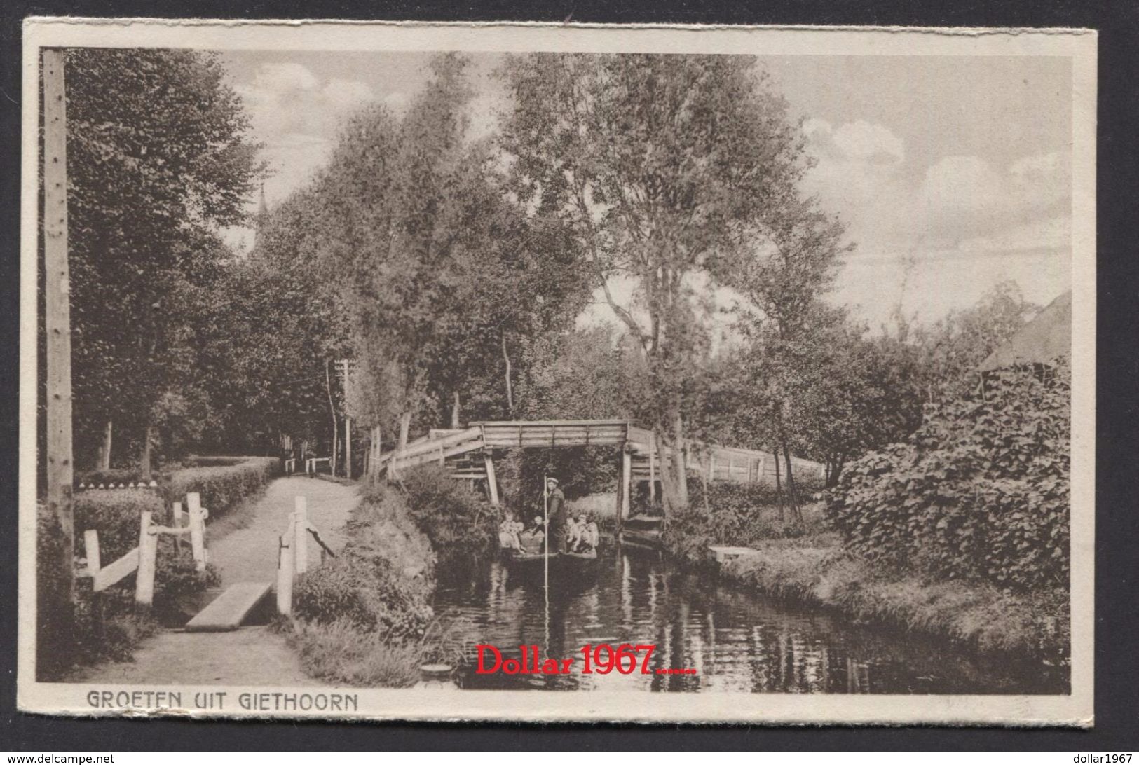 Groeten Uit Giethoorn + 1930 - NOT Used - See The 2 Scans For Condition.( Originalscan !!! ) - Giethoorn