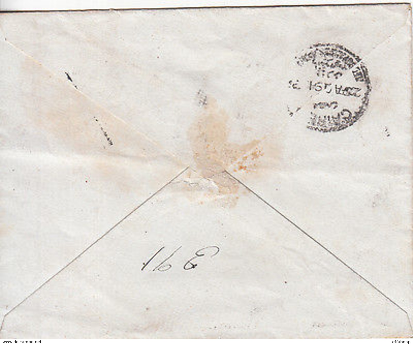 Egypt: Registered Embossed Cover, Atfe To Cairo, 24-25 August 1891 - 1866-1914 Khedivate Of Egypt