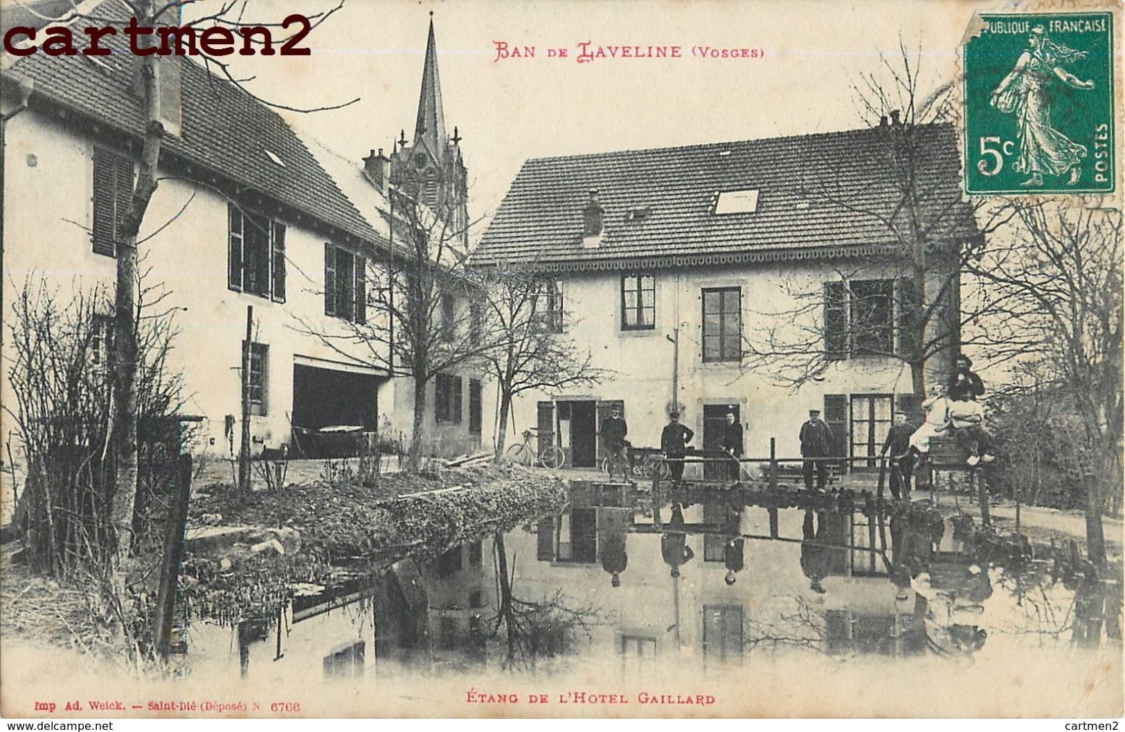 BAN DE LAVELINE ETANG DE L'HOTEL GAILLARD 88 - Autres & Non Classés