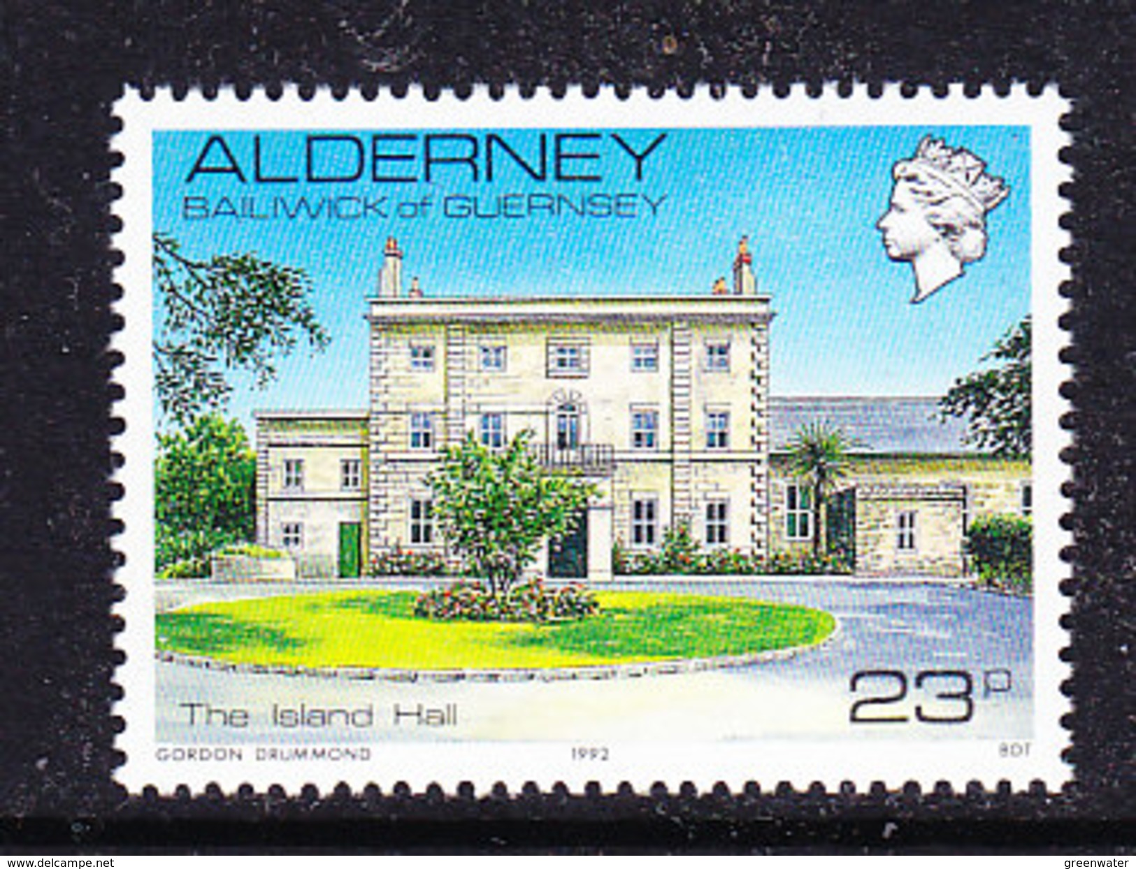 Alderney 1992  Definitive / Island Hall  1v ** Mnh (ALD111) - Alderney