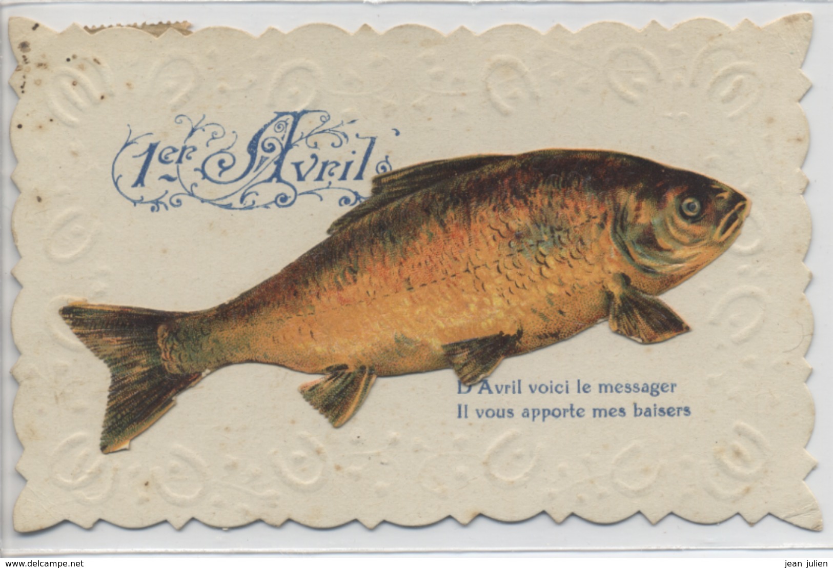 CARTE FANTAISIE   -   " 1er Avril  "  - Ajoutis - - 1er Avril - Poisson D'avril