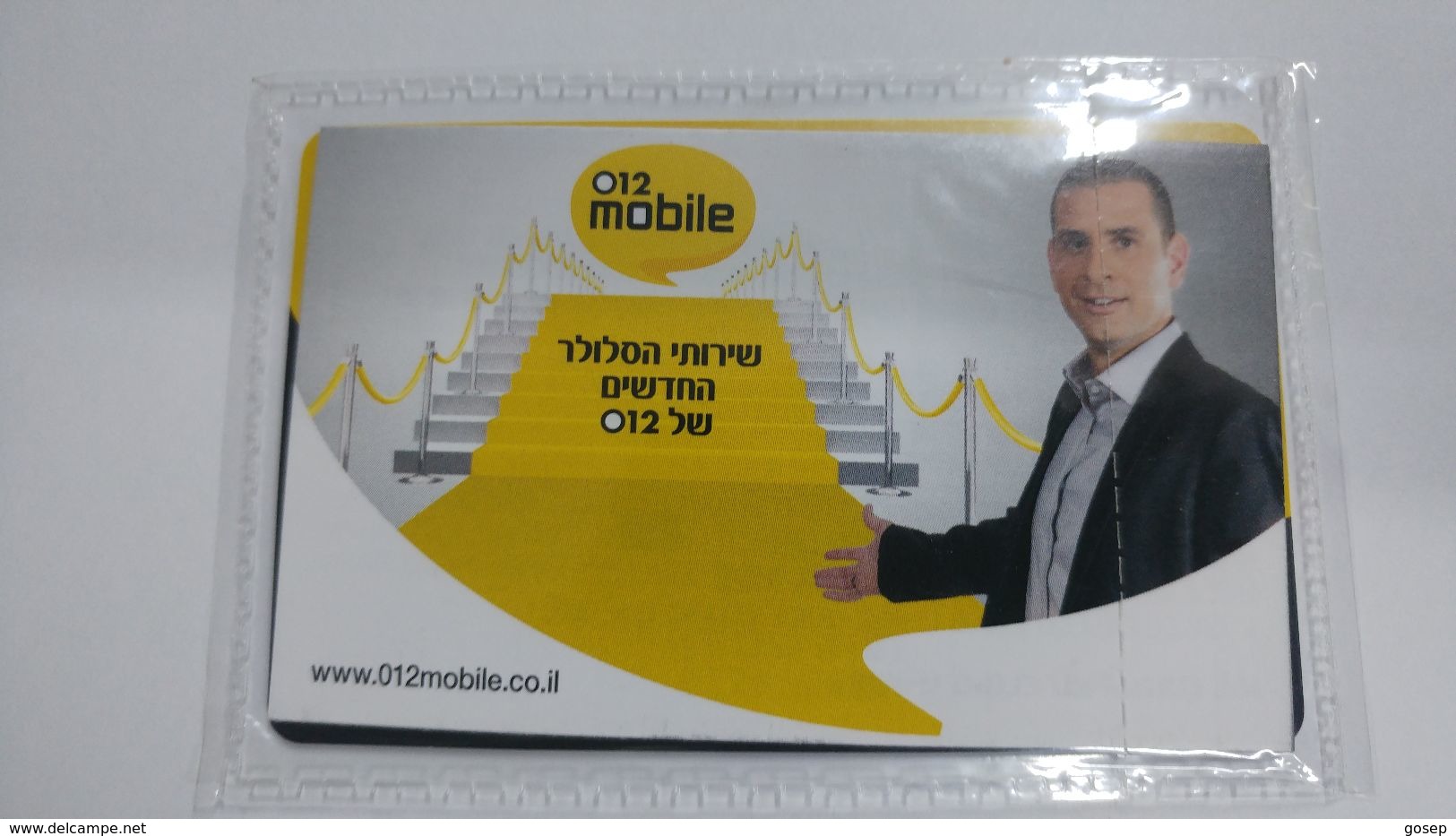 Israel-012 Mobile-sim Card Mint-(number-89972011212045218999)-new+1card Prepiad Free - Israel