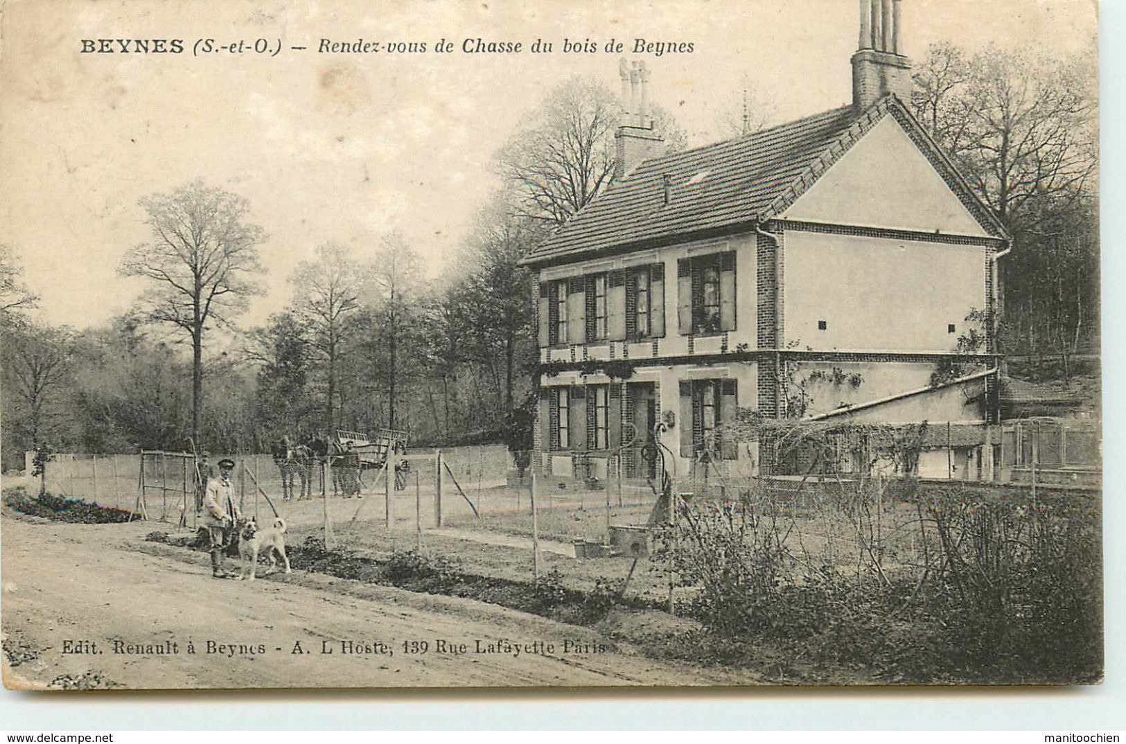 DEP 78 BEYNES RENDEZ VOUS DE CHASSE MAISON FORESTIERE DU BOIS DE BEYNES - Beynes