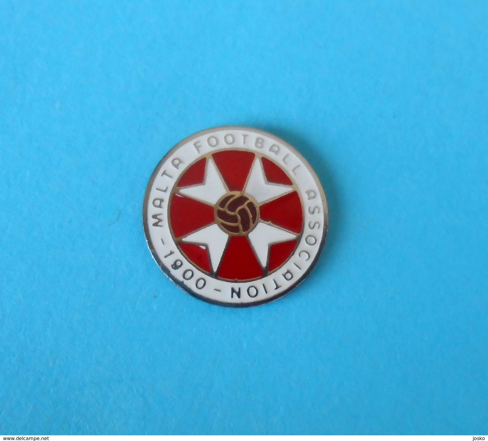 MALTA FOOTBALL FEDERATION - Old Pin Badge * Soccer Association Fussball Union Calcio Distintivo Anstecknadel Futbol Foot - Football