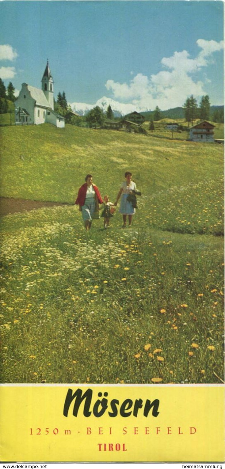 Österreich - Mösern 1962 - Faltblatt Mit 11 Abbildungen - Beiliegend Unterkunftsverzeichnis - Reiseprospekte