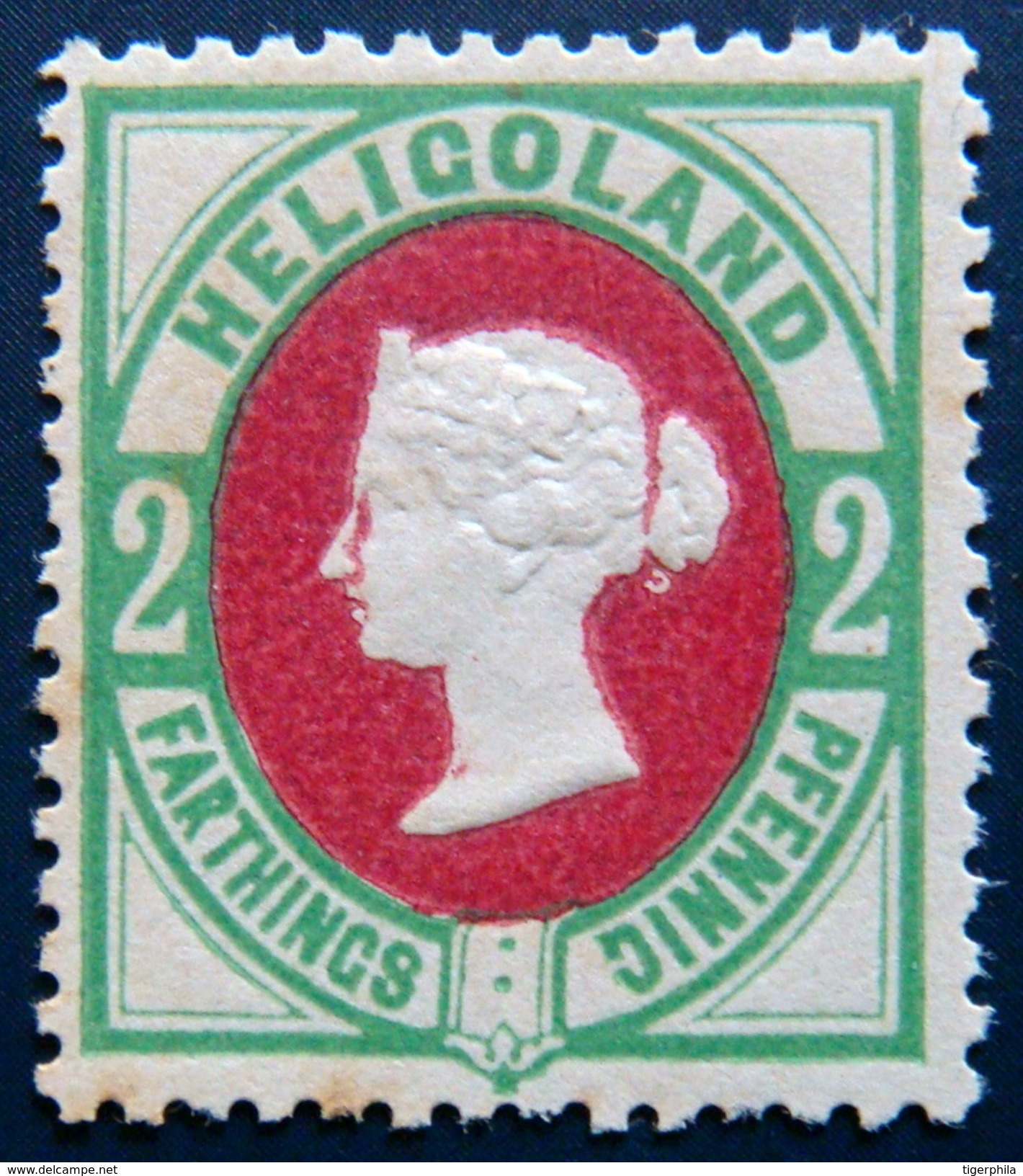 HELIGOLAND 1875 2pf Queen Victoria MNH Scott15 CV$16 - Heligoland (1867-1890)