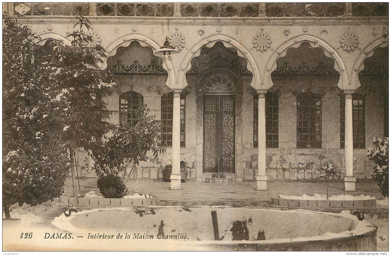 DAMAS INTERIEUR DE LA MAISON CHAMALLIE - Syrie