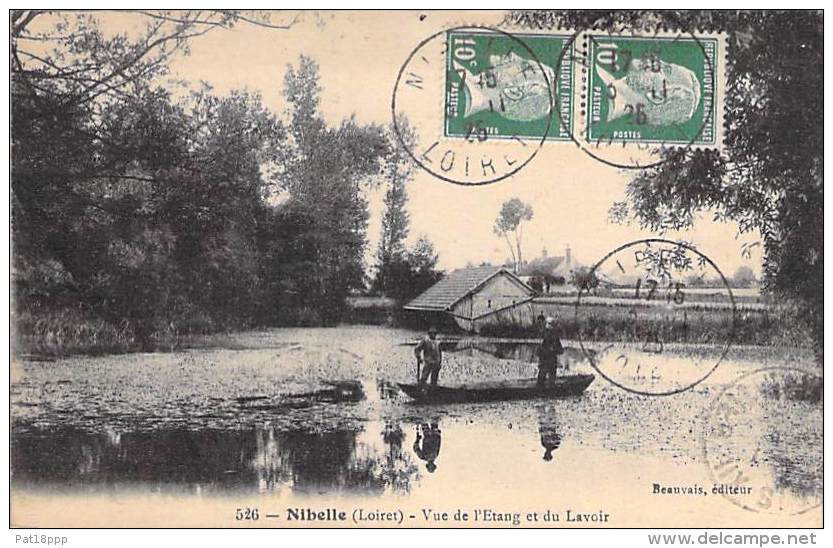 45 - NIBELLE : Vue De L'Etang Et Du Lavoir - CPA - Loiret - Autres & Non Classés