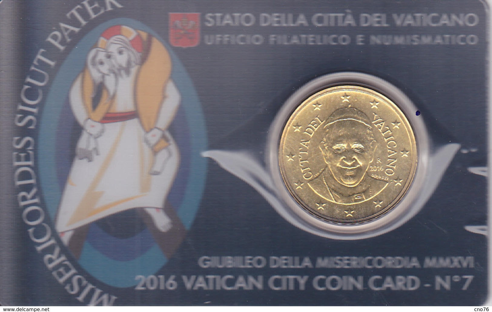 Vatican Coin Card 50 Cts N° 7 - 2016 Neuf Tirage 60000 Exemplaires - Vaticano (Ciudad Del)