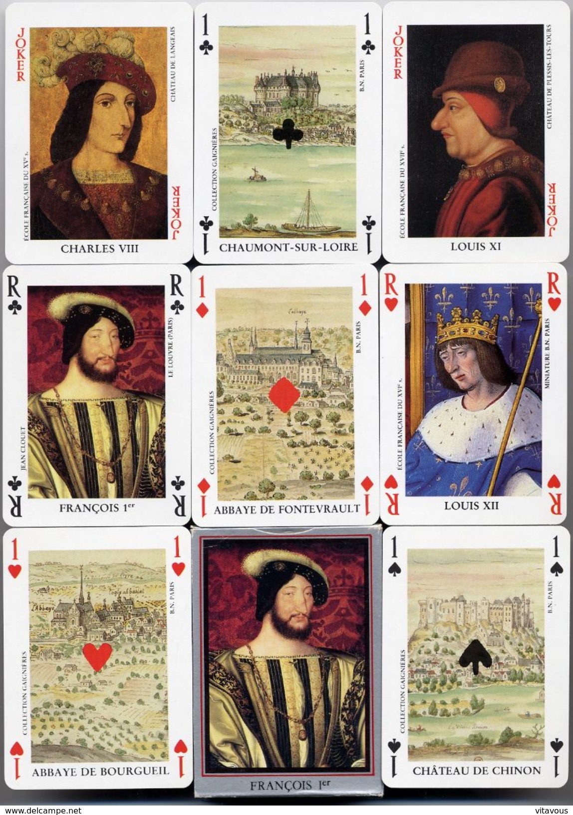 Jeu Renaissance De 54 Cartes François 1er - 54 Cartes