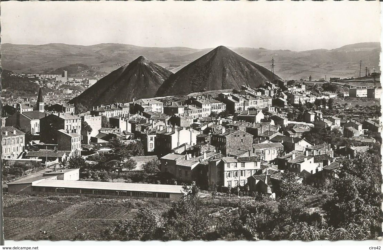 St ETIENNE  COTE CHAUDE  Les Crassiers Des Mines Et Vue Générale - Saint Etienne