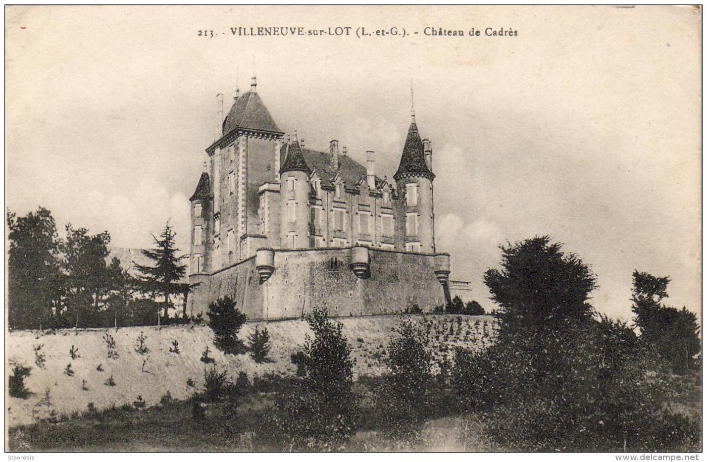 D47  VILLENEUVE Sur LOT  Château De Cadrès  ..... - Villeneuve Sur Lot