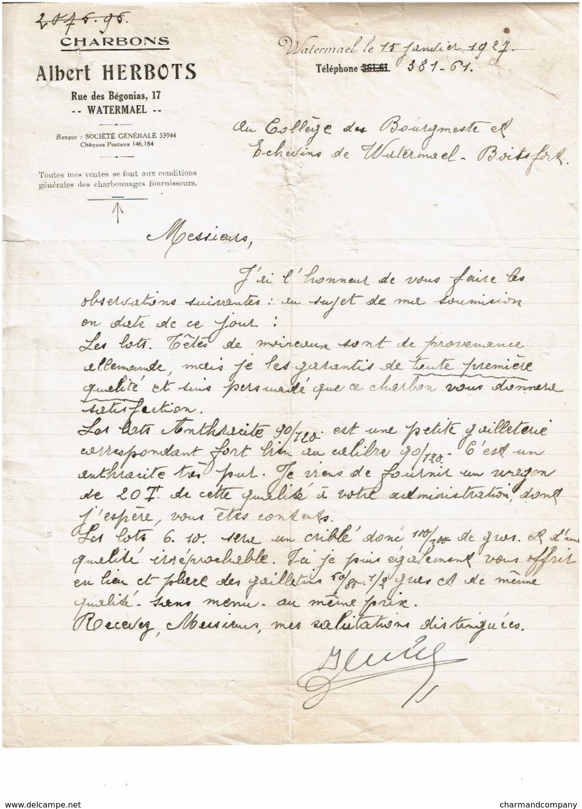 Lot 26 Factures / Documents Commerciaux De 1895 à 1938 - WATERMAEL - Bruxelles - Voir Liste Complète & 26 Scans - 1900 – 1949