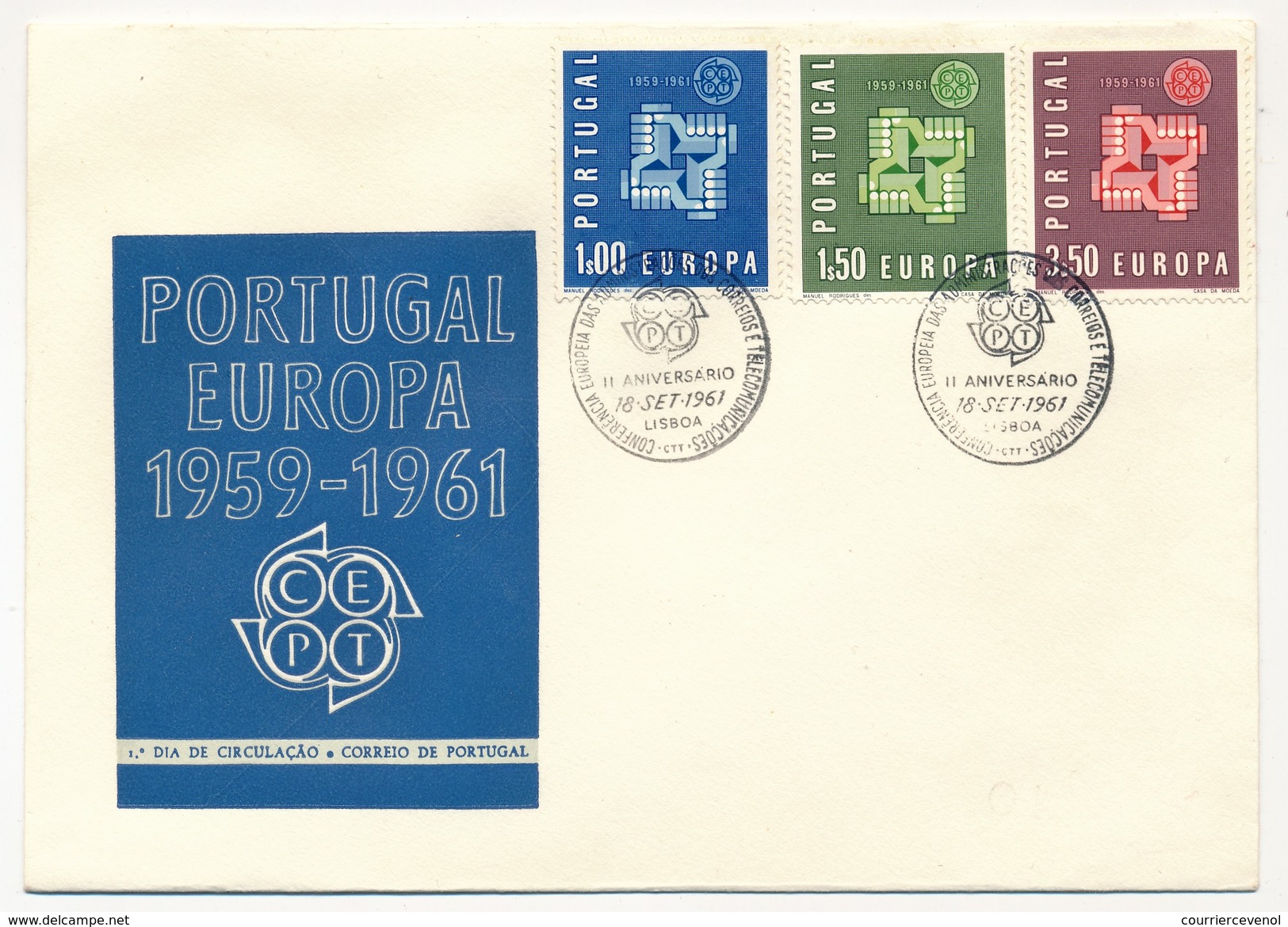 PORTUGAL - 8 Enveloppes FDC EUROPA De 1961 à 1968 - FDC