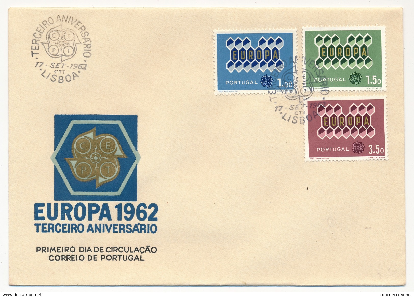 PORTUGAL - 8 Enveloppes FDC EUROPA De 1961 à 1968 - FDC