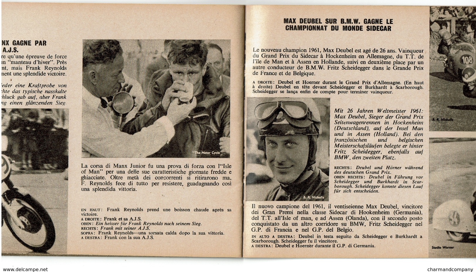 Castrol achievements 1961 - Autos / Motos / Side-Car  / Avions - 48 pages - Illustr. de Gordon Horner, Nombreuses photos