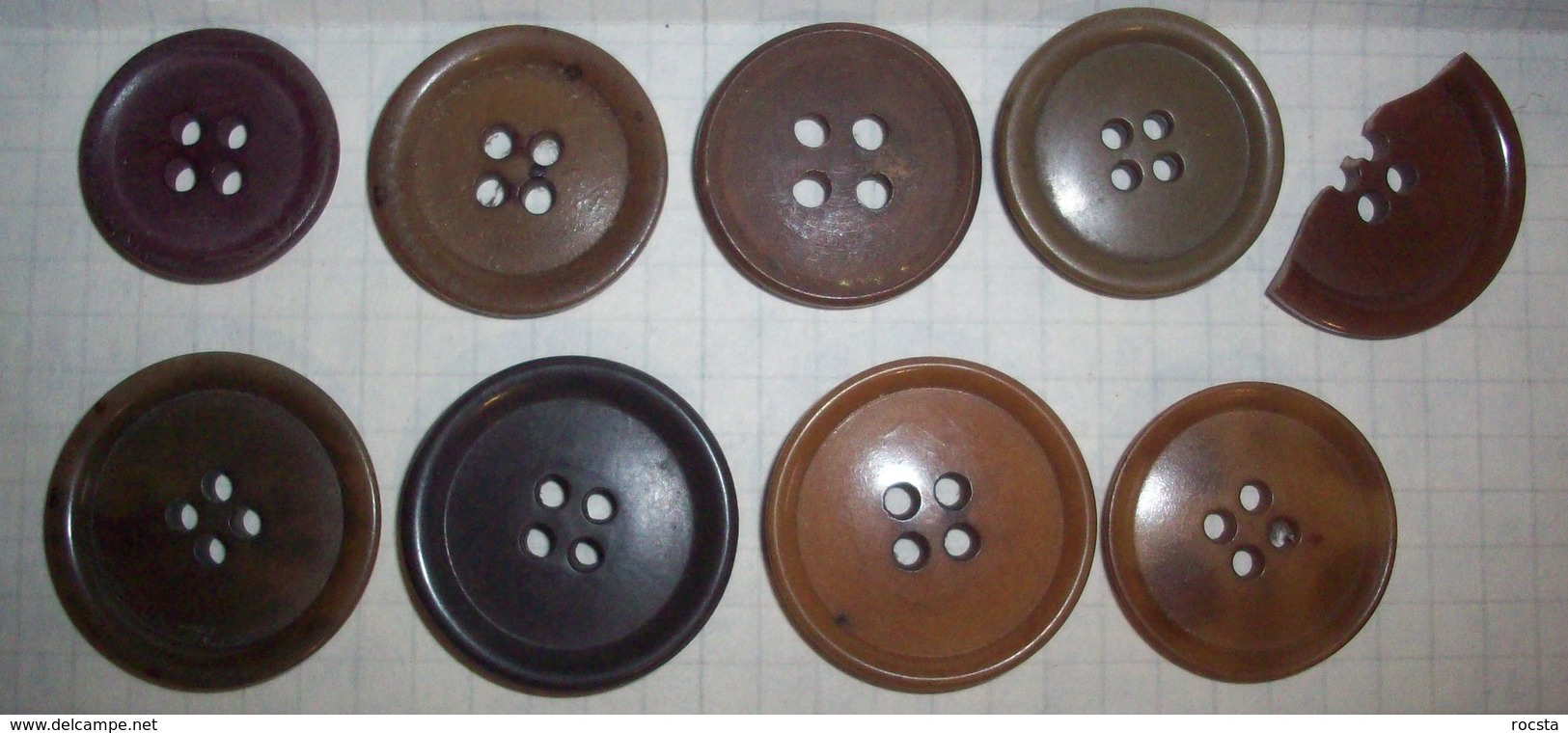 WW2 British Army Trench Leather Vest JERKIN Buttons - 1939-45