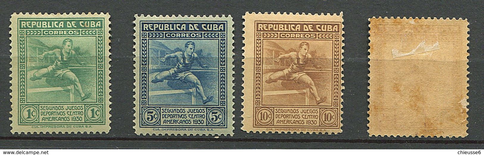 Cuba * N° 207  - 209 à 211 ( N° 211 Points Rouiille : Voir Scan) - 2ème Jeux Sportifs De L'Amérique Centrale - - Ongebruikt