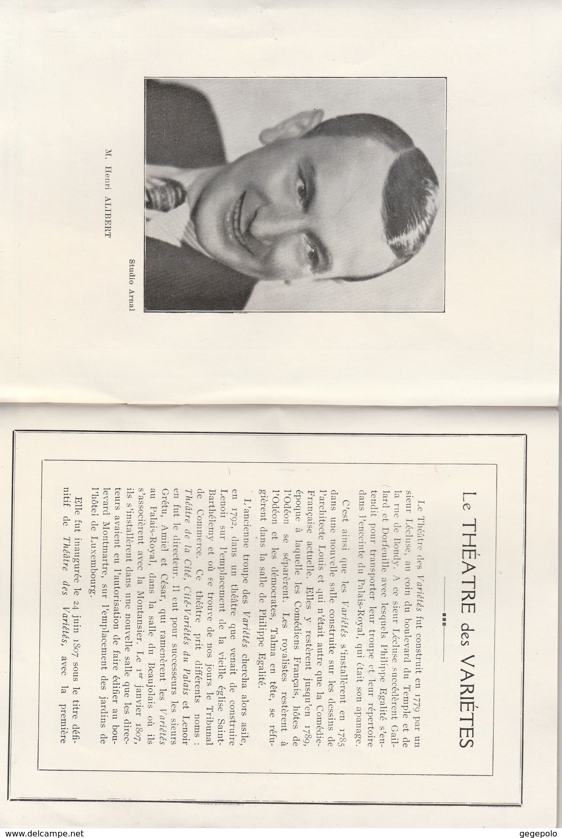 75 - Programme Théatre Des Variétés Saison 1936-1937 ( 40 Pages Format 18 Cm X 13,5 Cm )    Très Rare - Programme