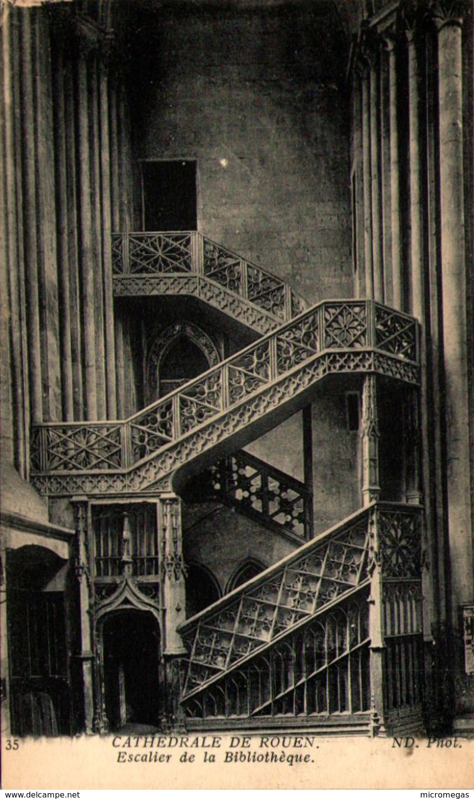 ROUEN - La Cathédrale - Escalier De La Bibliothèque - Rouen