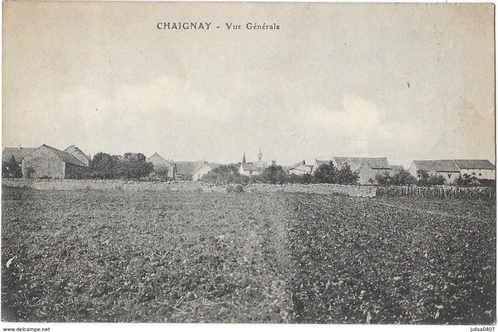 CHAIGNAY (21) Vue Générale Du Village - Autres & Non Classés