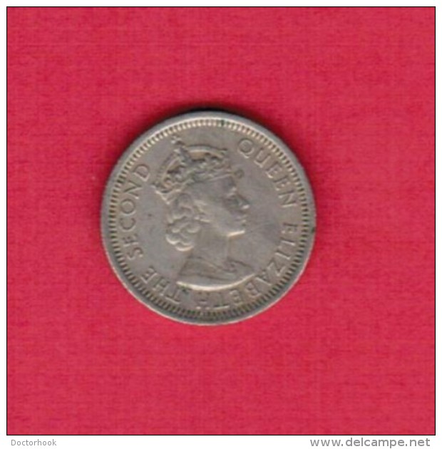 BRITISH CARIBBEAN TERRITORIES   10 CENTS 1956 (KM # 5) - Caribe Británica (Territorios Del)