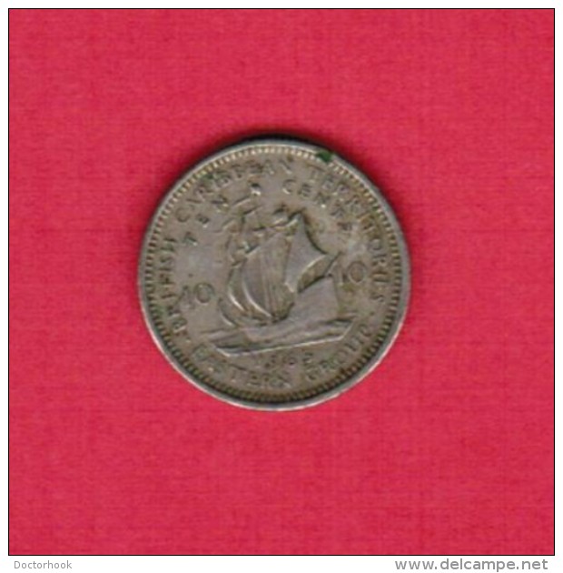 BRITISH CARIBBEAN TERRITORIES   10 CENTS 1965 (KM # 5) - Caribe Británica (Territorios Del)