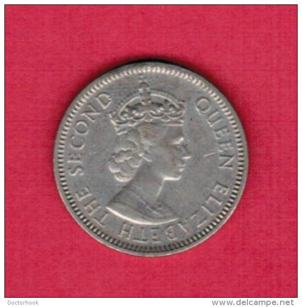 BRITISH CARIBBEAN TERRITORIES   25 CENTS 1965 (KM # 6) - Caribe Británica (Territorios Del)