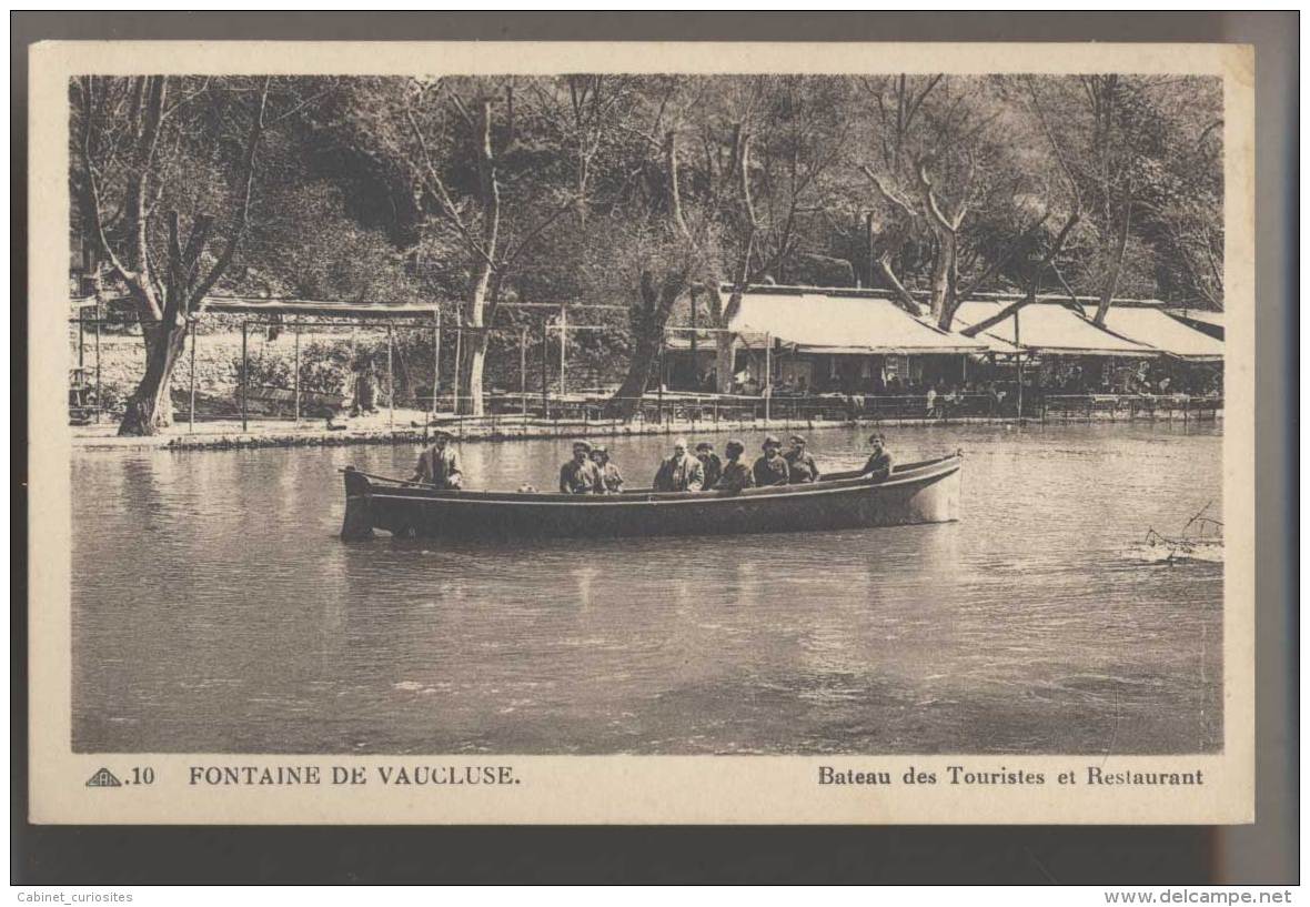 FONTAINE DE VAUCLUSE - Bateau Des Touristes Et Restaurant - Animée - Autres & Non Classés