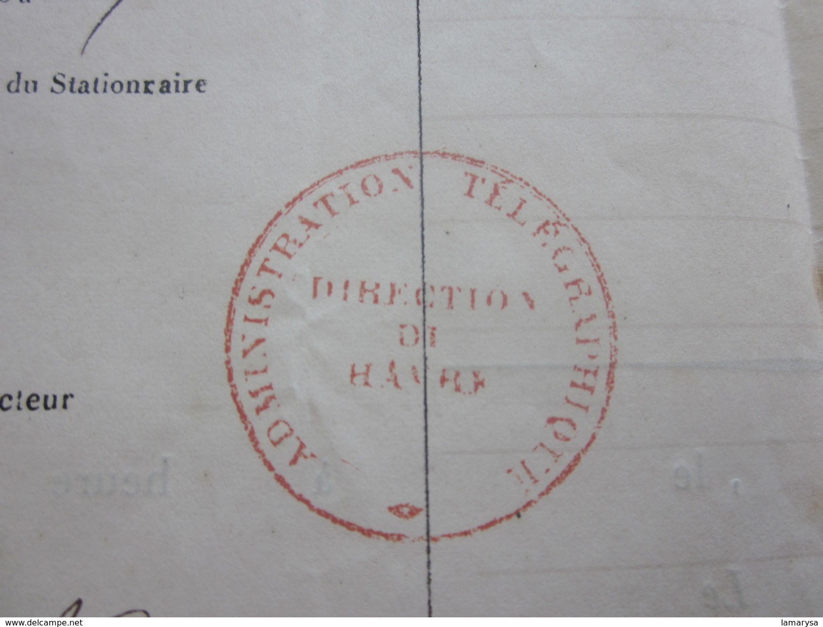 1867 MARSEILLE LE HAVRE DÉPÊCHE TÉLÉGRAPHIQUE TÉLÉGRAMME NAVIGATION CONNAISSEMENT-BILL OF LADING-Bateau,Navire-Chalvin - Trasporti