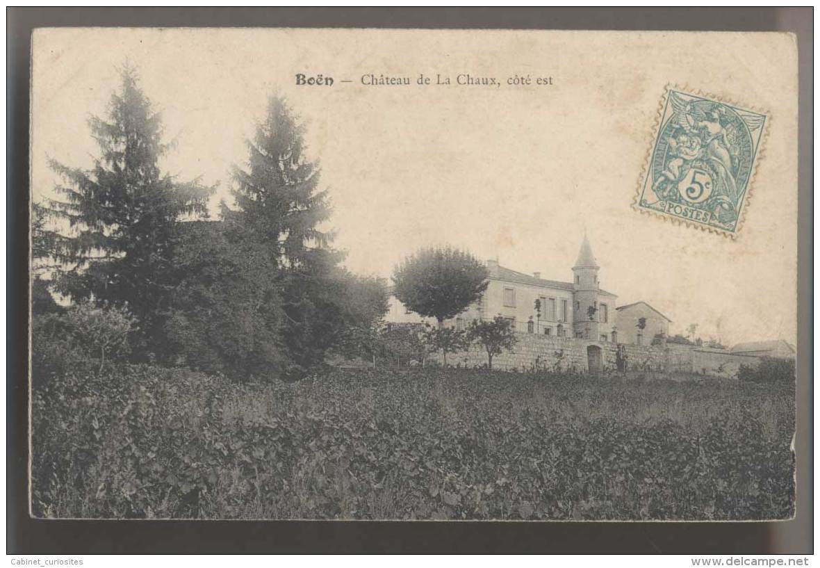 BOËN SUR LIGNON (42 - Loire) - 1907 - Château De La Chaux -  Coté Est. - Autres & Non Classés