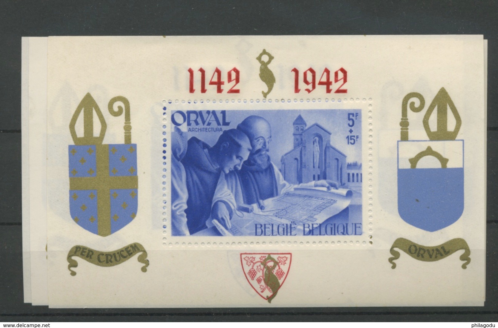 Blocs 18/21.A.  Les Bons Sans Numléros ** Abbaye D'ORVAL  Cote 300 Euros **   Parfait - 1924-1960