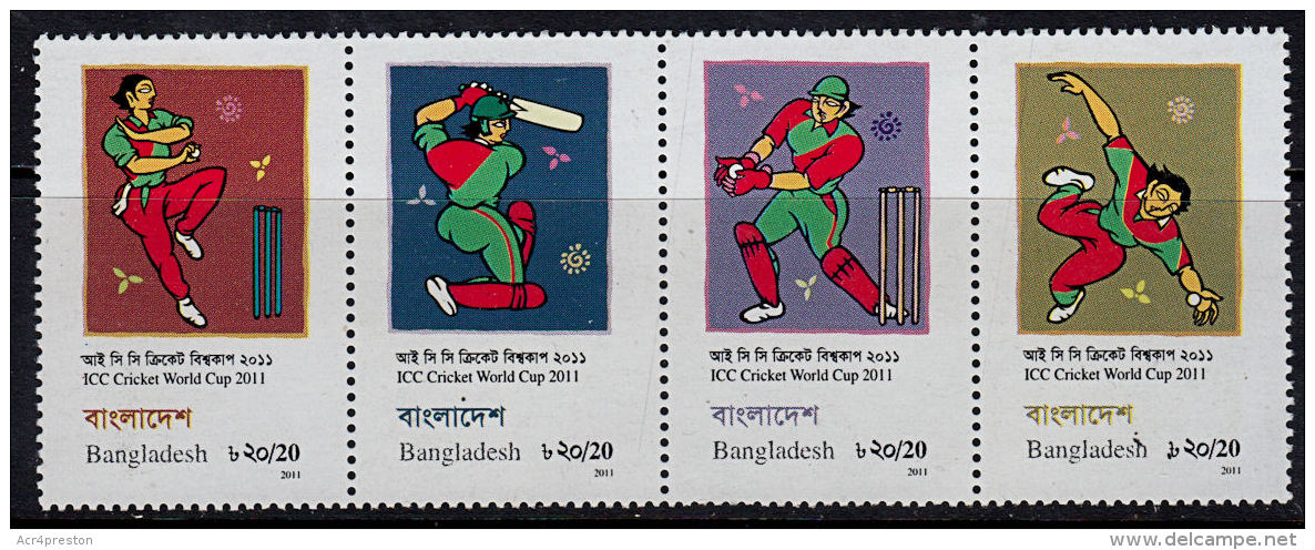 A1073 BANGLADESH 2011, Cricket World Cup,  MNH - Bangladesh