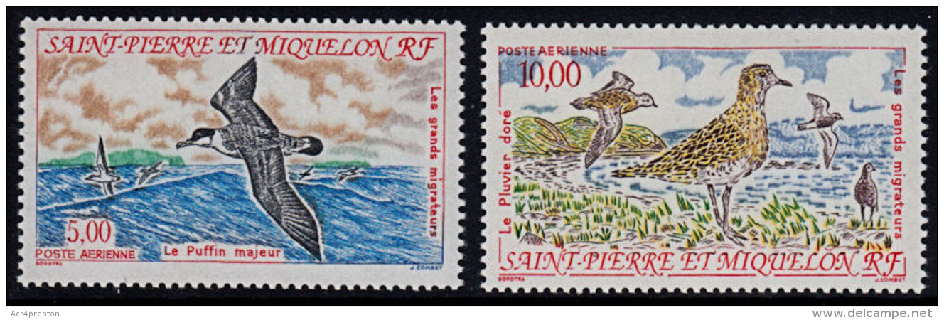 B0700 SAINT PIERRE ET MIQUELON 1993, SG 696-7  Migratory Birds, Greater Shearwater  MNH - Unused Stamps