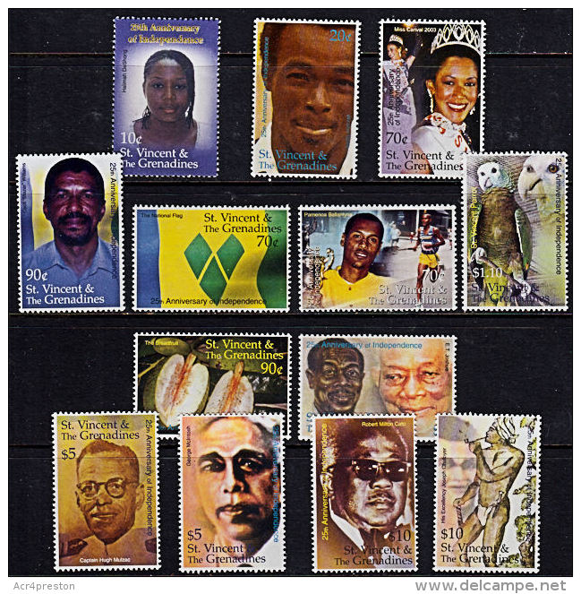 B0703 ST VINCENT &amp; GRENADINES 2001, 25th Anniv Independence,  MNH - St.Vincent & Grenadines