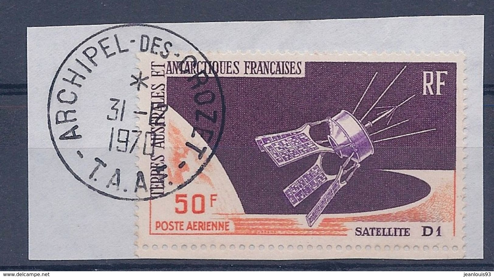 TAAF - PA 12 SATELLITE D1 OBL USED CACHET SUPERBE CROZET COTE 56 EUR - Used Stamps