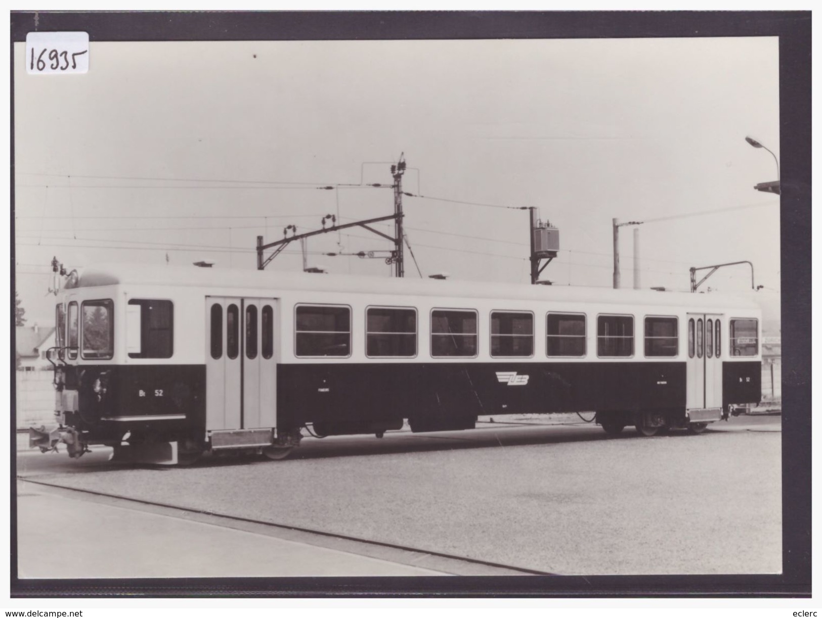 FORMAT 10x15cm - CARTE BVA - REPRO DES ANNEES 70-80 - LEB - CHEMIN DE FER LAUSANNE ECHALLENS BERCHER - TRAIN - BAHN - TB - Bercher