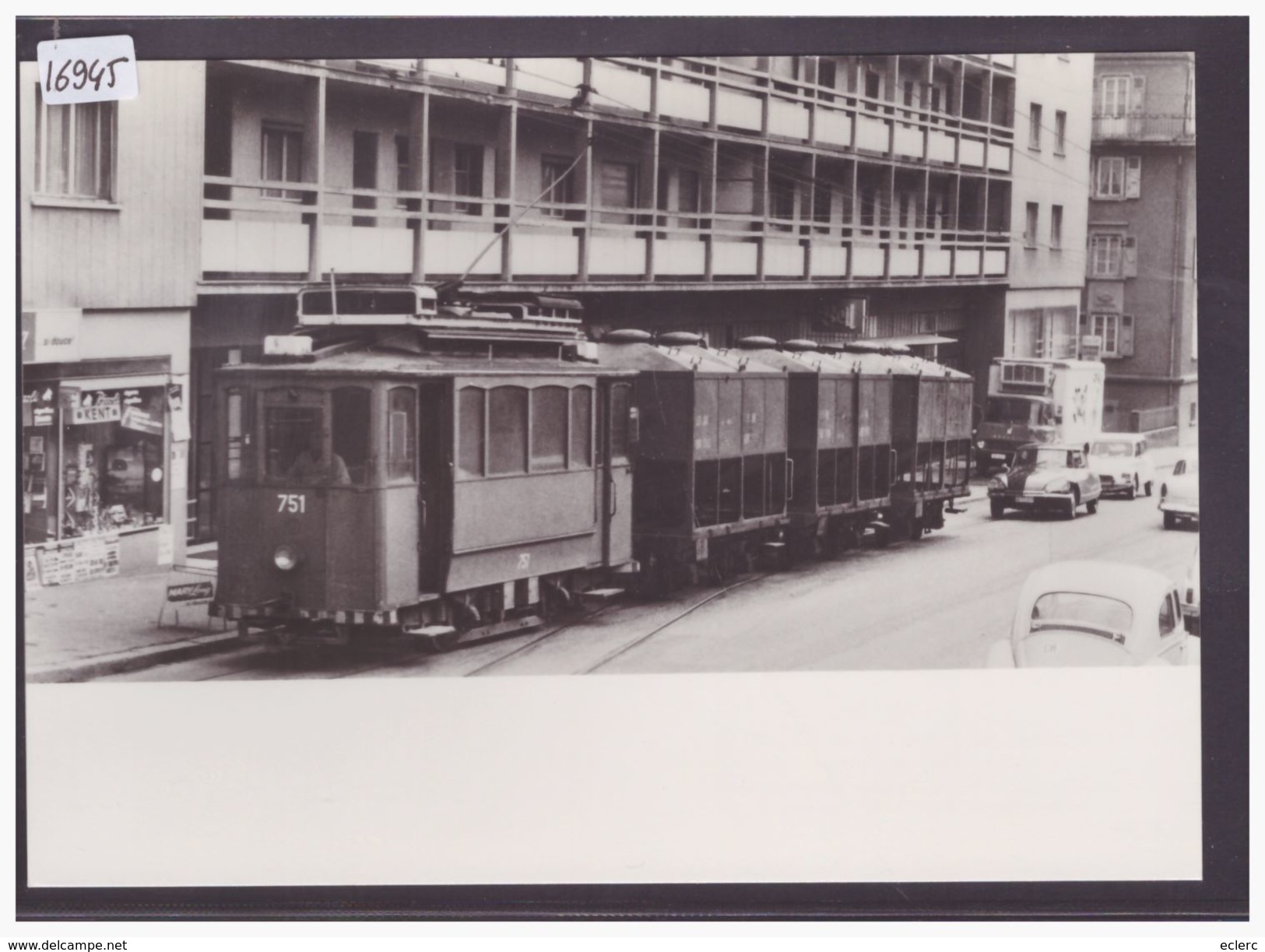 FORMAT 10x15cm - CARTE BVA - REPRO DES ANNEES 70-80 - LEB - CHEMIN DE FER LAUSANNE ECHALLENS BERCHER - TRAIN - BAHN - TB - Bercher