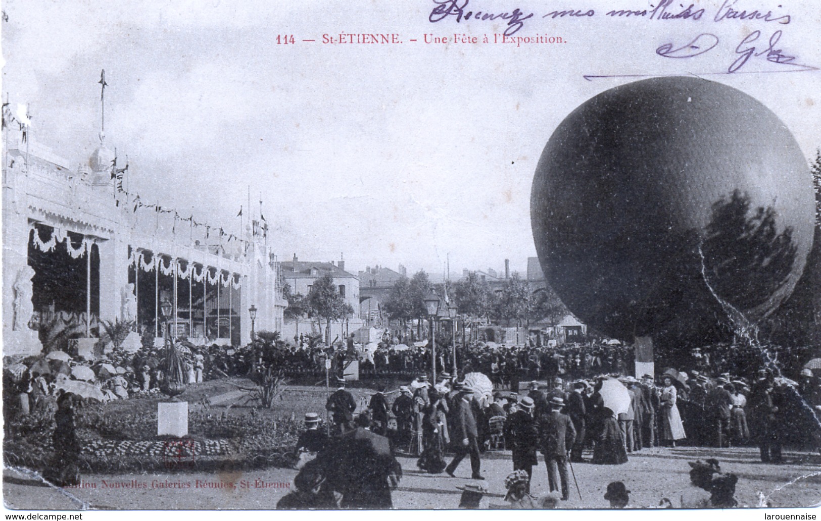 42 -Saint -Etienne : Une Fete à L'Exposition , Le Ballon . - Saint Etienne